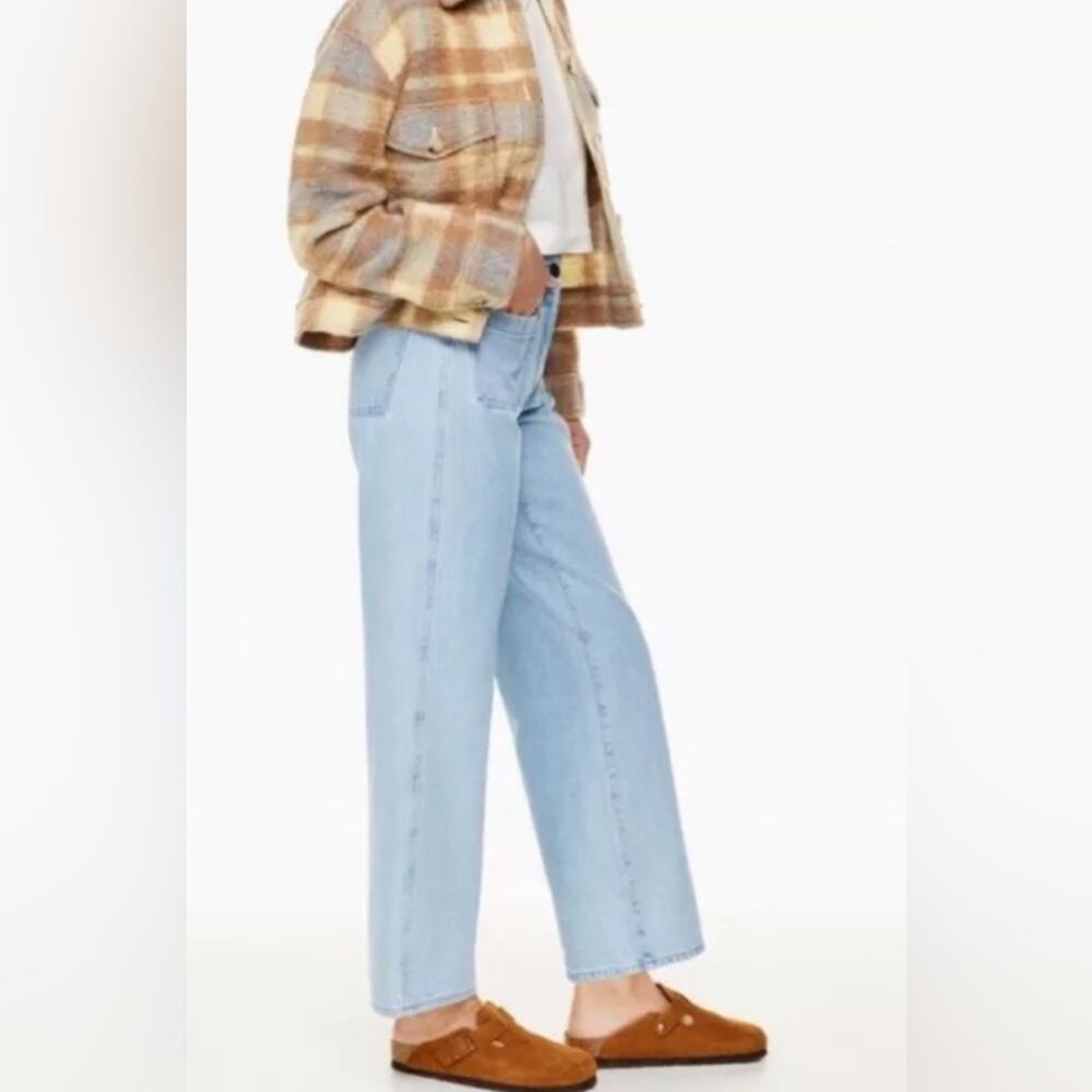 Aritzia Wilfred Free Adrift Jean high rise wide leg size 10 - Picture 10 of 10